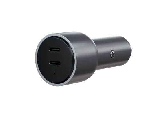 Satechi Dual USB-C PD Car Charger 40W - Space Grey