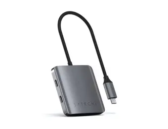 Satechi Aluminium 4 Port USB-C Hub - Space Grey