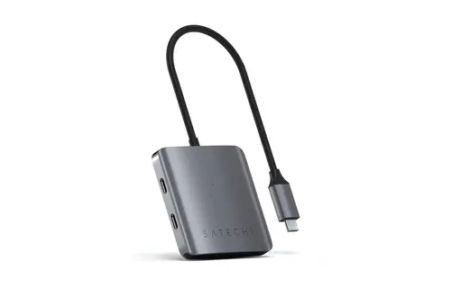 Satechi Aluminium 4 Port USB-C Hub - Space Grey