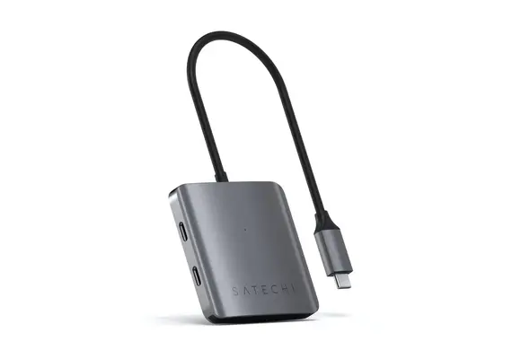 Satechi Aluminium 4 Port USB-C Hub - Space Grey