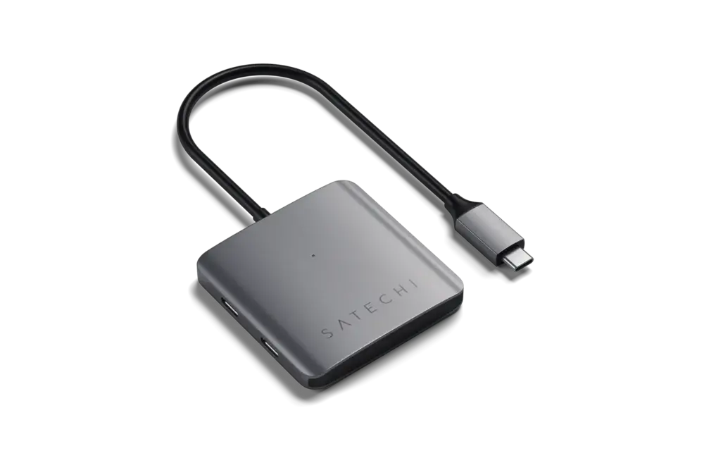 Satechi Aluminium 4 Port USB-C Hub - Space Grey