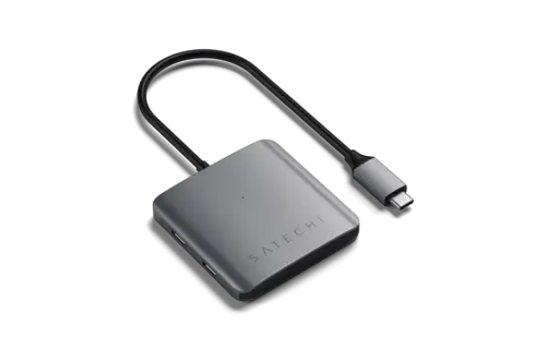 Satechi Aluminium 4 Port USB-C Hub - Space Grey