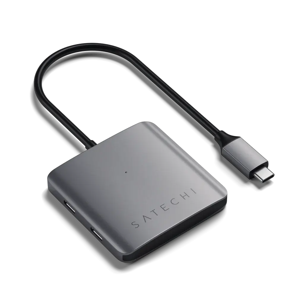 Satechi Aluminium 4 Port USB-C Hub - Space Grey