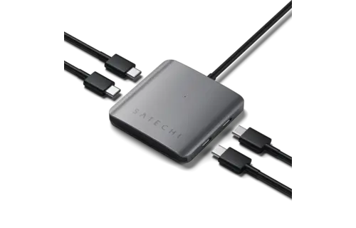 Satechi Aluminium 4 Port USB-C Hub - Space Grey