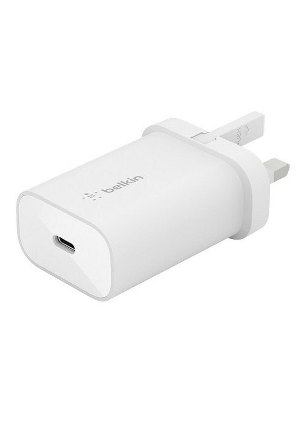 Belkin USB C PF 3.0 Wall Charger 25W + 1m USB C-C  Cable - White