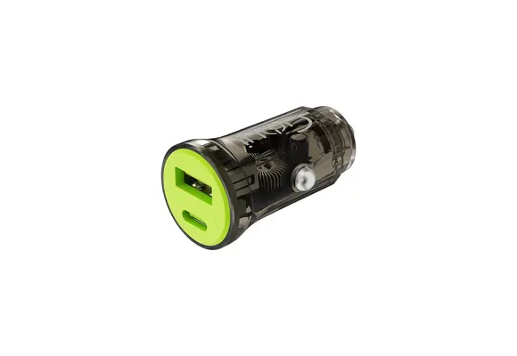 Goui Nano Transparent Auto PD Car Charger 2 Prot 30W