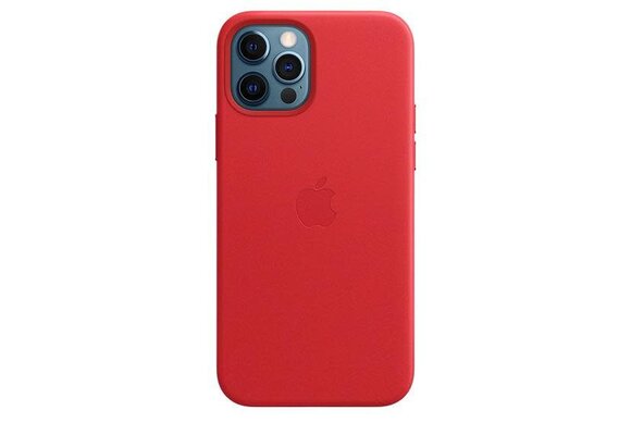 Apple iPhone 12 | 12 Pro  Leather Case with MagSafe - (Product) Red