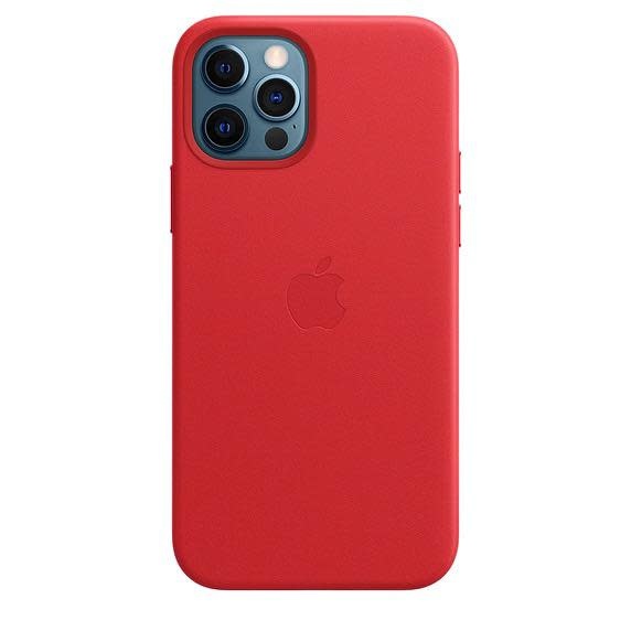 Apple iPhone 12 | 12 Pro  Leather Case with MagSafe - (Product) Red