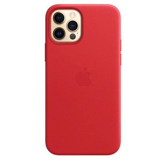 Apple iPhone 12 | 12 Pro Leather Case with MagSafe - (Product) Red