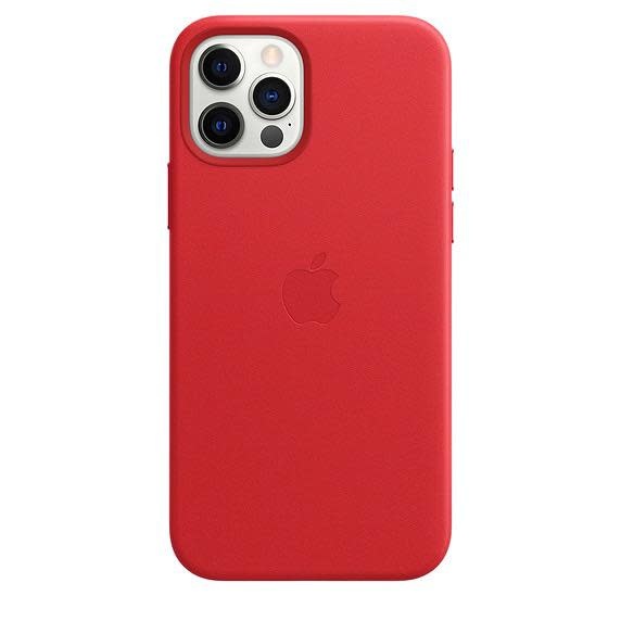 Apple iPhone 12 | 12 Pro Leather Case with MagSafe - (Product) Red