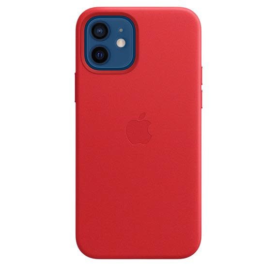 Apple iPhone 12 | 12 Pro Leather Case with MagSafe - (Product) Red
