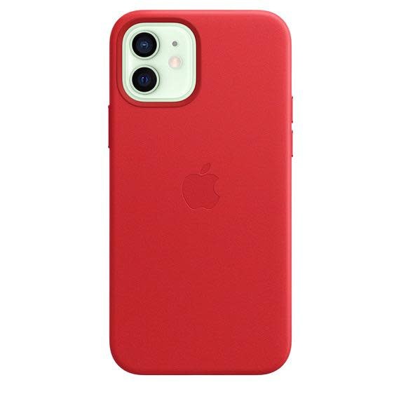 Apple iPhone 12 | 12 Pro Leather Case with MagSafe - (Product) Red