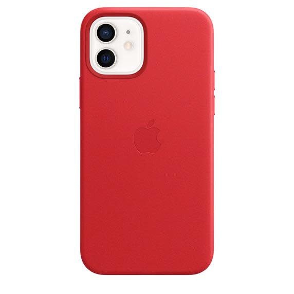 Apple iPhone 12 | 12 Pro Leather Case with MagSafe - (Product) Red