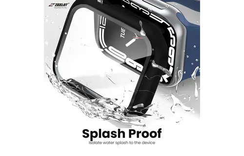 Zeelot PIshield Ultimate Protection 2 in 1 Case for Apple Watch Series 7/8/9  41mm - Clear