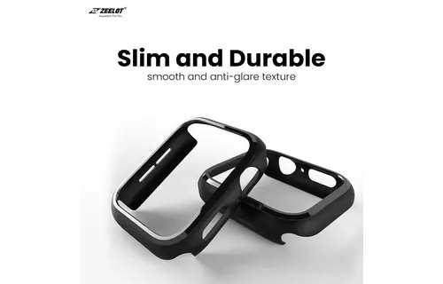 Zeelot PIshield Ultimate Protection 2 in 1 Case for Apple Watch Series 7/8/9  41mm - Clear