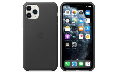 Apple iPhone 11 Pro Leather Case - Black