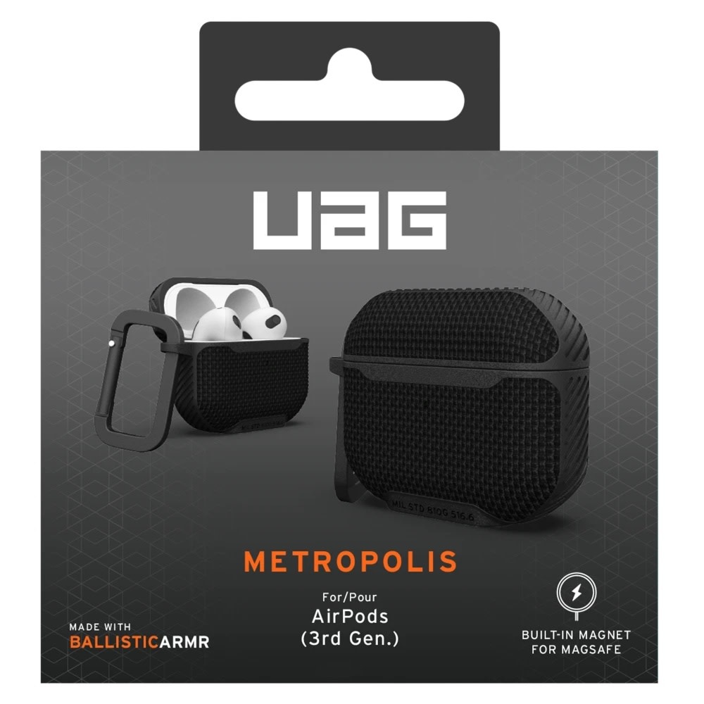 UAG Metropolis Case for Apple AirPods 3 - Black