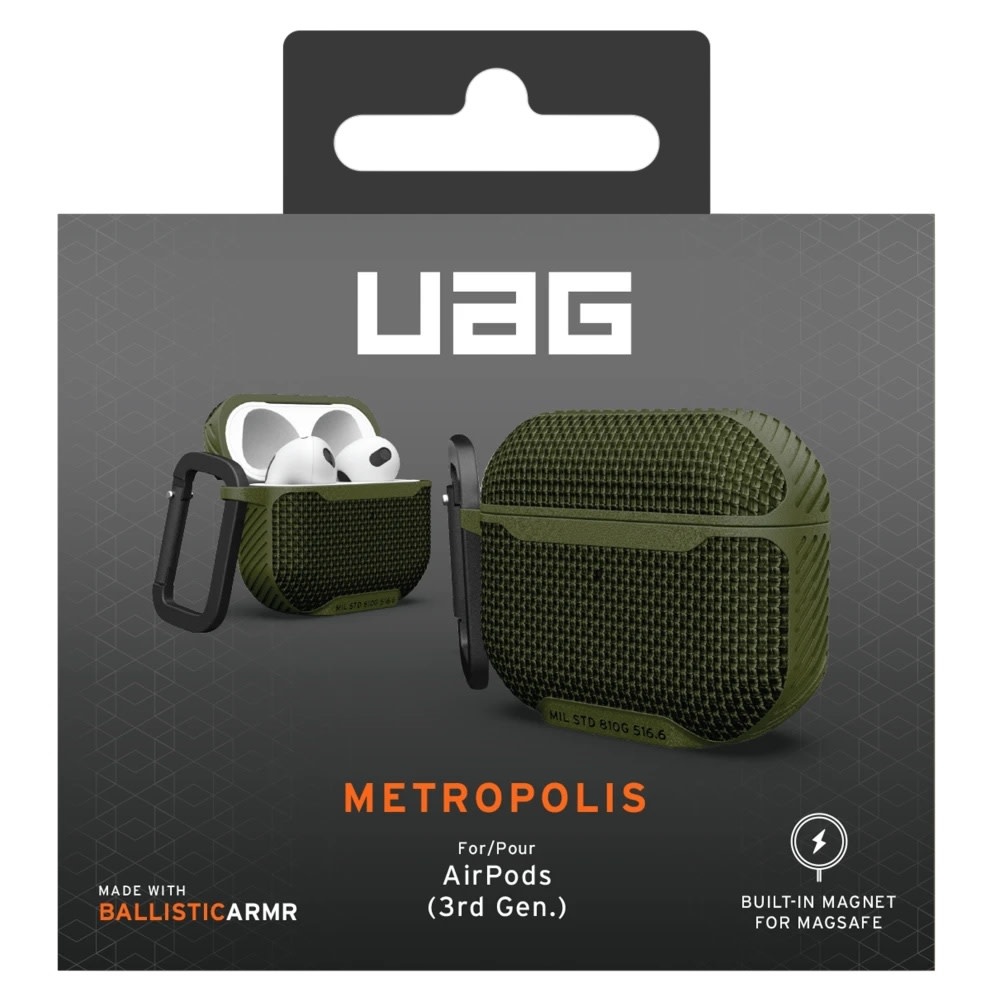 UAG Metropolis Case for Apple AirPods 3 - Olive Drab