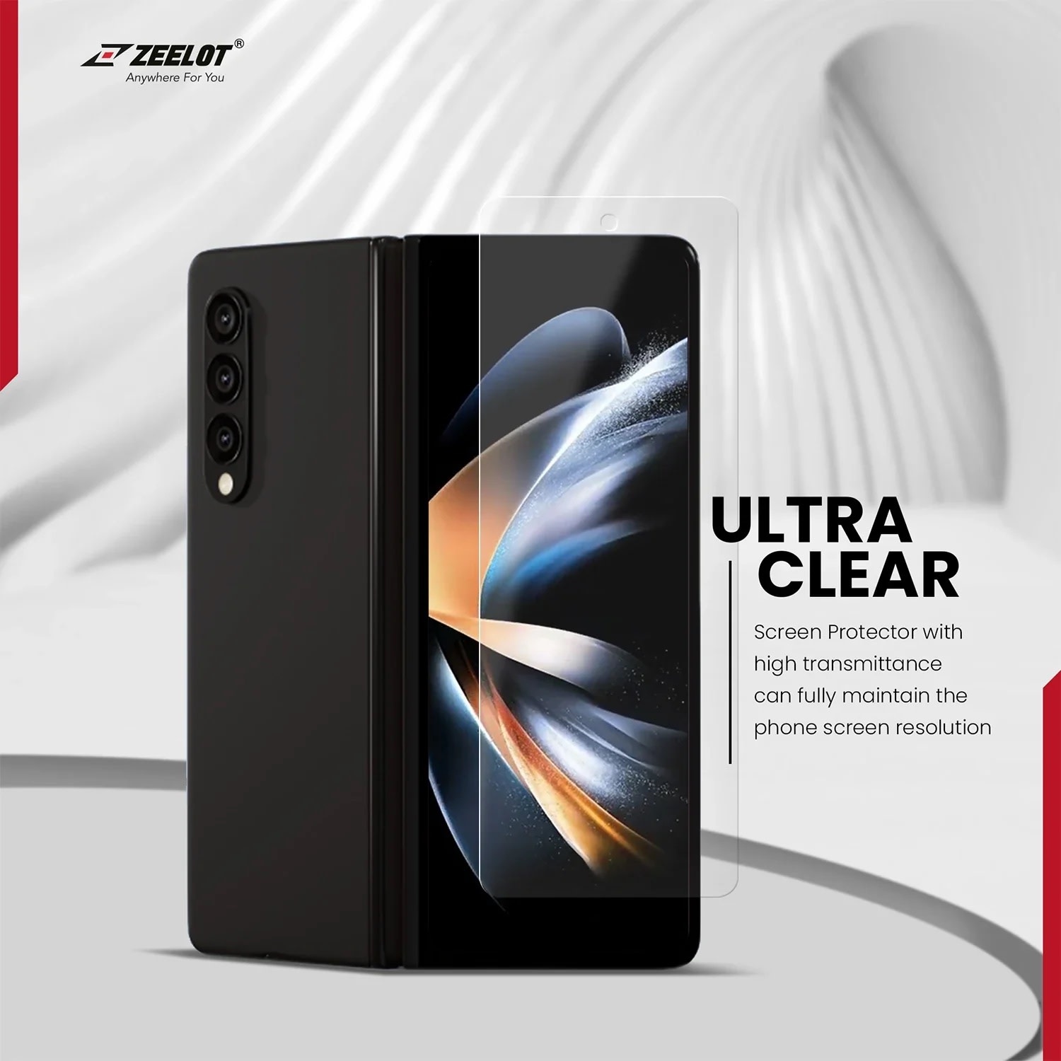 ZEELOT (2.5D) PureGlass for Samsung Z Fold 5 - HD