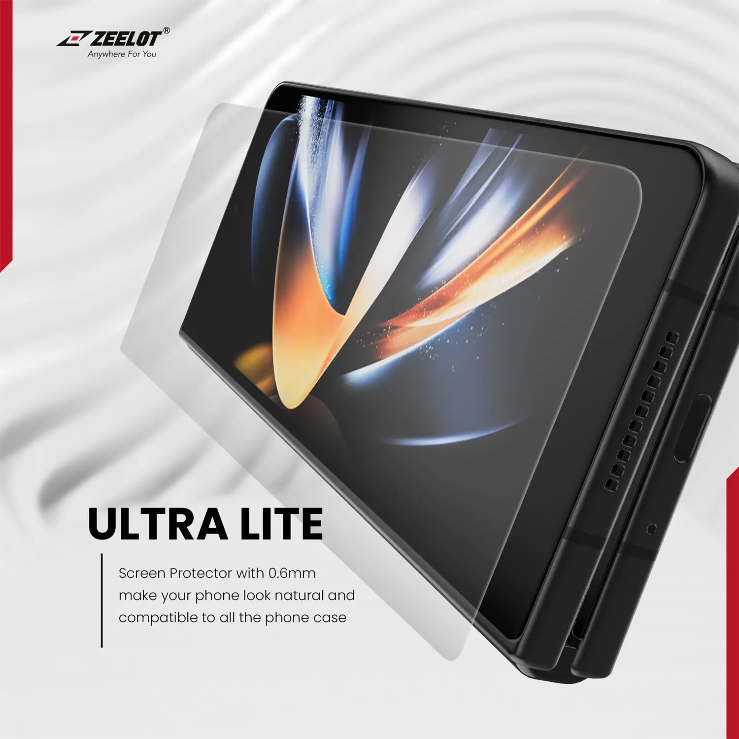 ZEELOT (2.5D) PureGlass for Samsung Z Fold 5 - HD