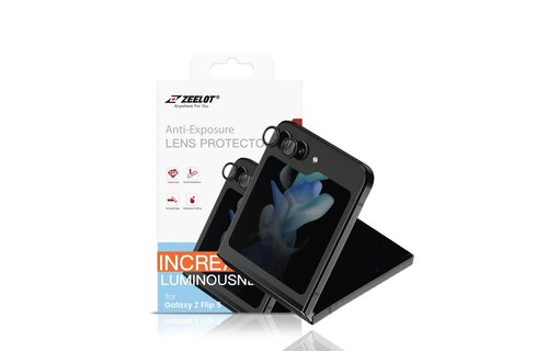 ZEELOT Pishield Series Titanium Alloy Lens Protector for Z Flip 5 - Black