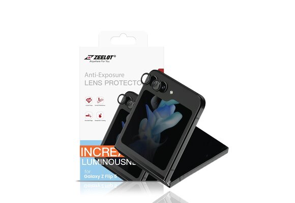 ZEELOT Pishield Series Titanium Alloy Lens Protector for Z Flip 5 - Black