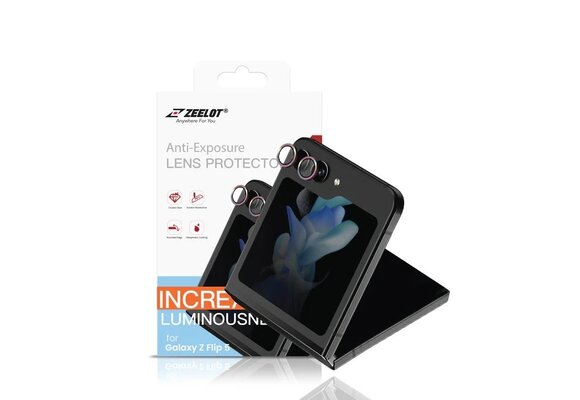 ZEELOT Pishield Series Titanium Alloy Lens Protector for Z Flip  5 - Iridescent