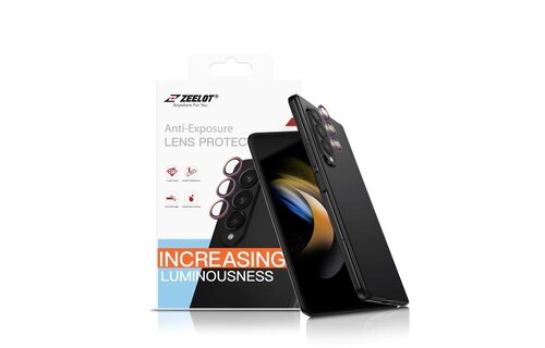 ZEELOT Pishield Series Titanium Alloy Lens Protector for Z Fold 5 - Iridescent