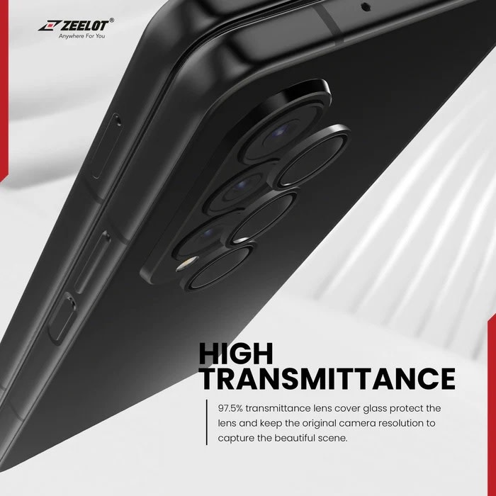 ZEELOT Pishield Series Titanium Alloy Lens Protector for Z Fold 5 - Iridescent