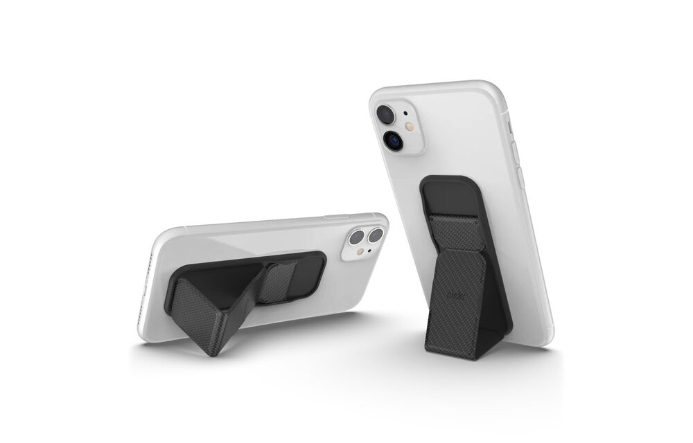 CLCKR Universal Stand and Grip - Carbon Fibre V2 Black