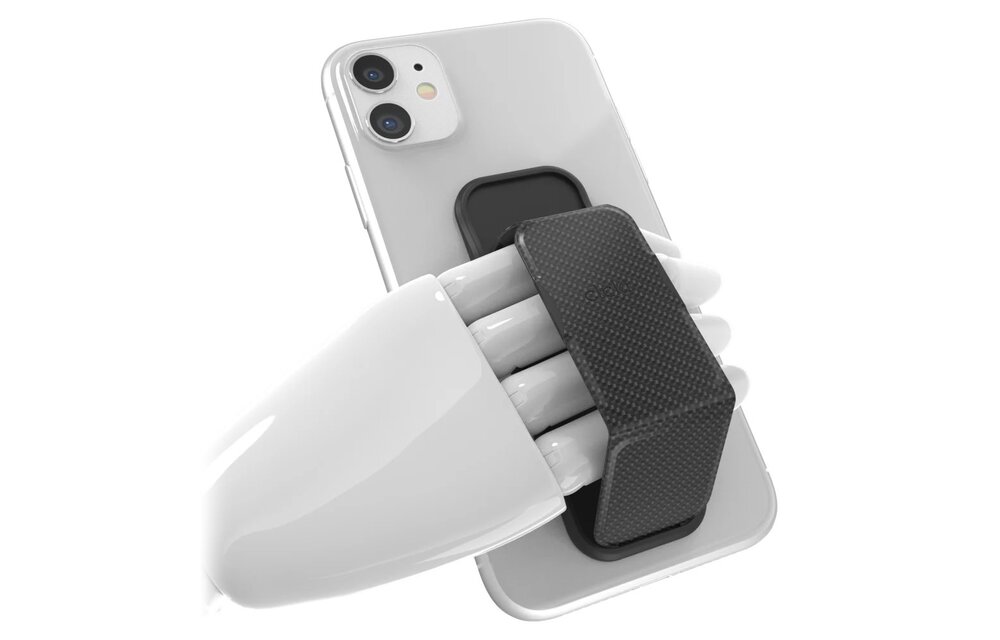 CLCKR Universal Stand and Grip - Carbon Fibre V2 Black