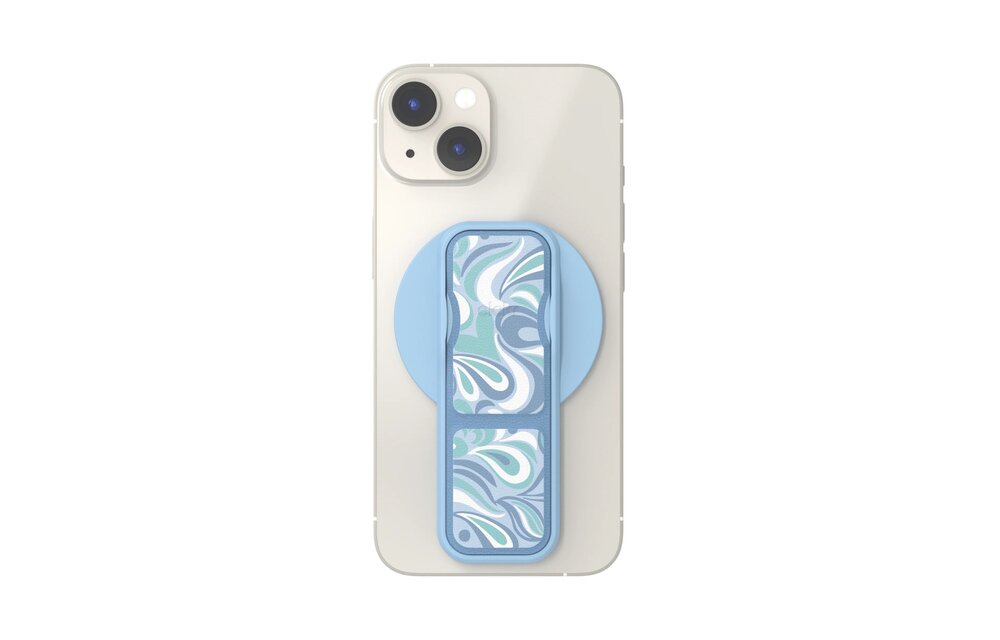 CLCKR Compact MagSafe Stand and Grip - Paisley Swirl