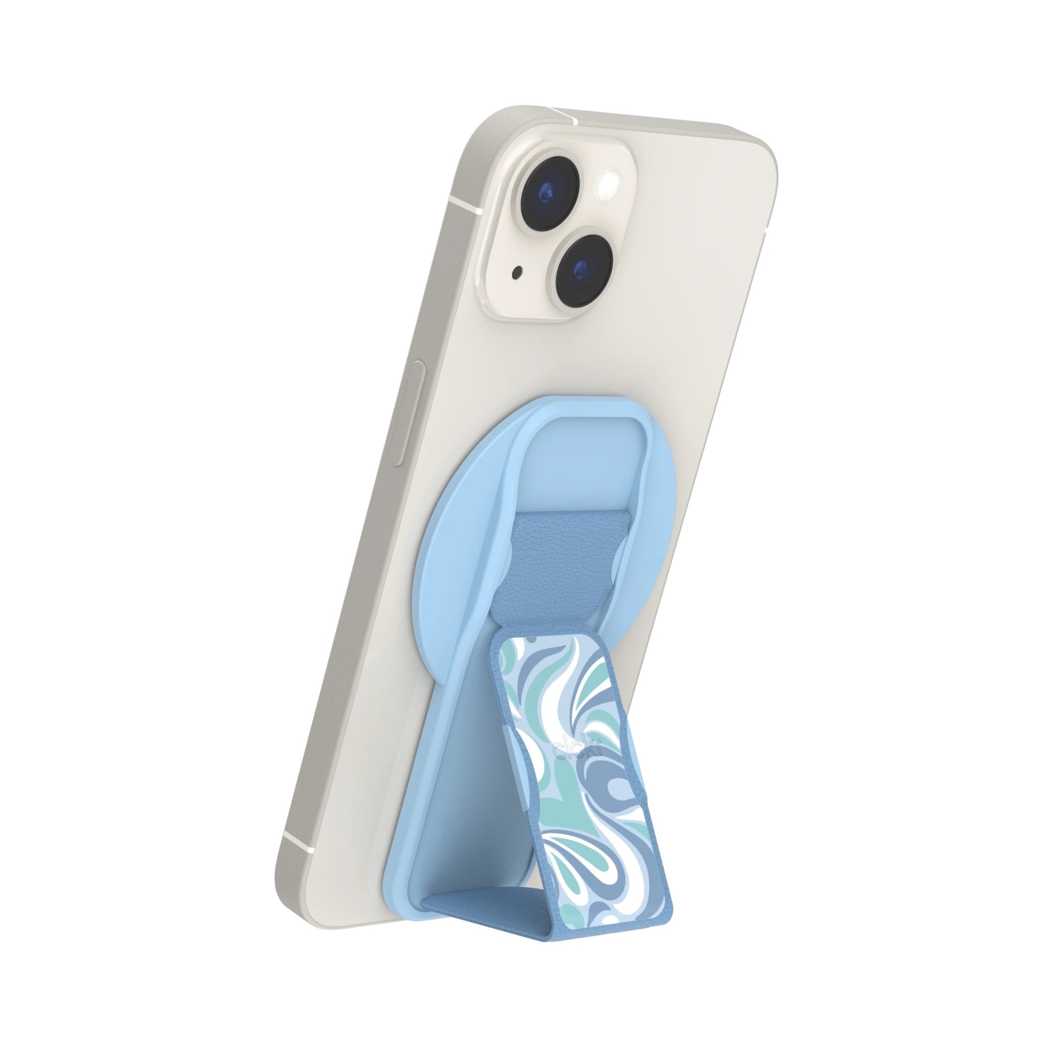 CLCKR Compact MagSafe Stand and Grip - Paisley Swirl