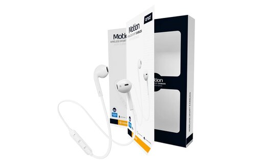 AMPD Sport Fit In Ear Wired Headphones - White