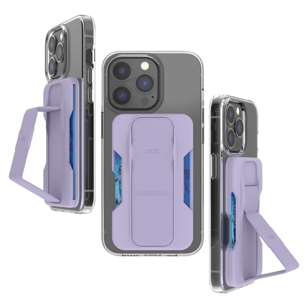 CLCKR MagSafe Wallet and Stand - Purple