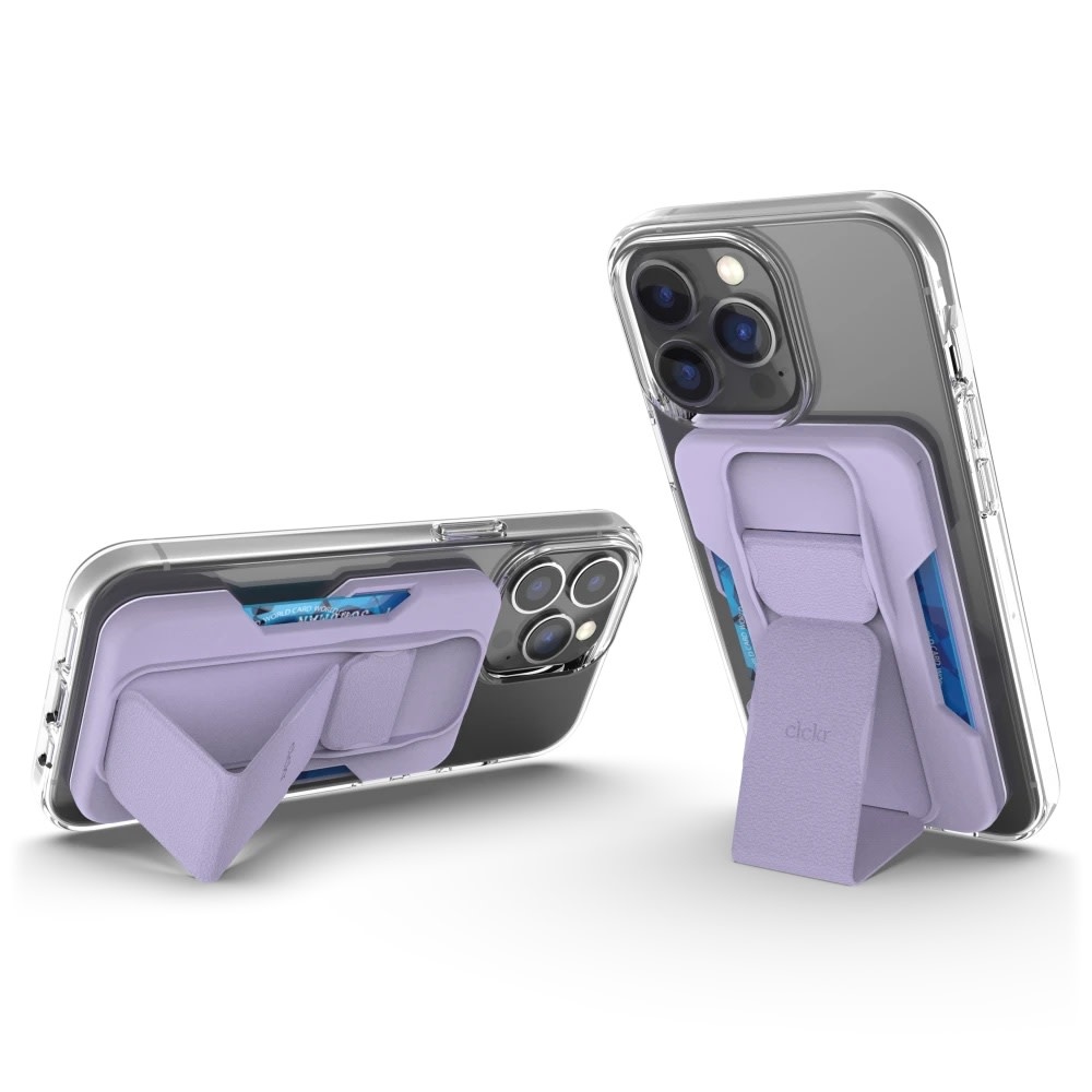 CLCKR MagSafe Wallet and Stand - Purple