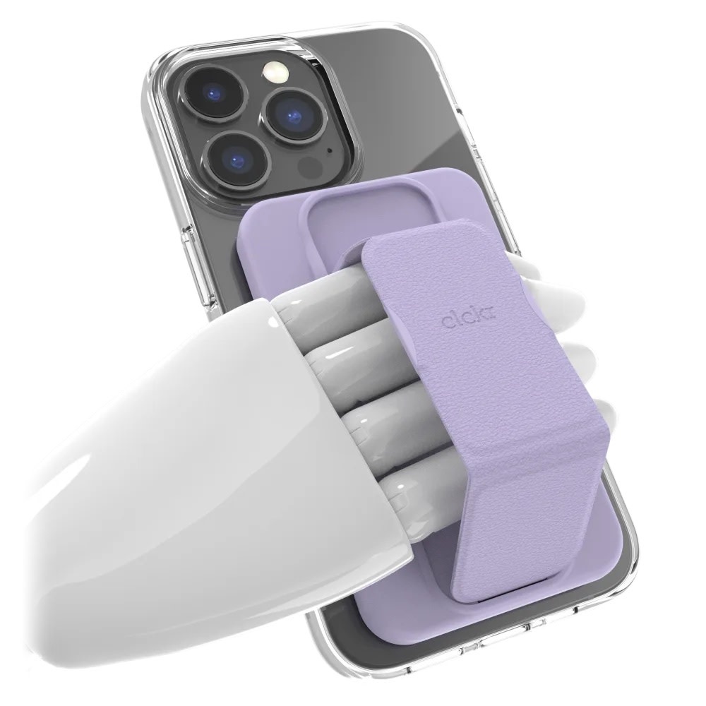 CLCKR MagSafe Wallet and Stand - Purple