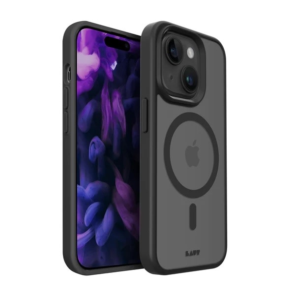 LAUT Huex Protect MagSafe Case for iPhone 13/14/ iPhone 15 - Black
