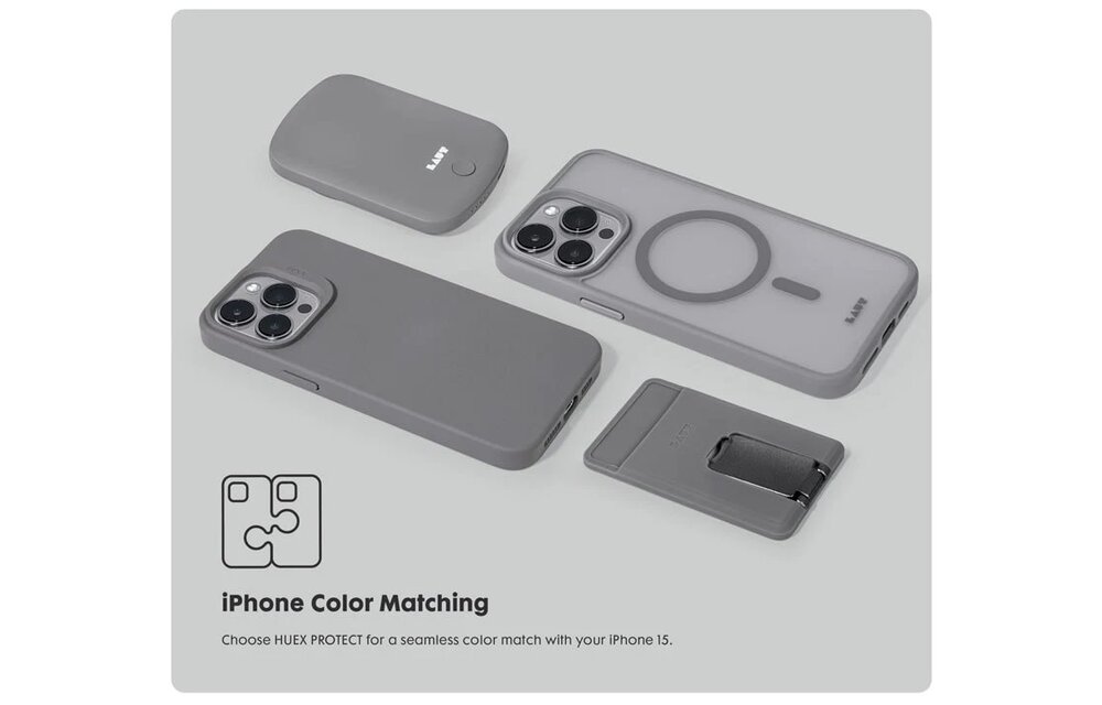 LAUT Huex Protect MagSafe Case for iPhone 13/14/ iPhone 15 - Black
