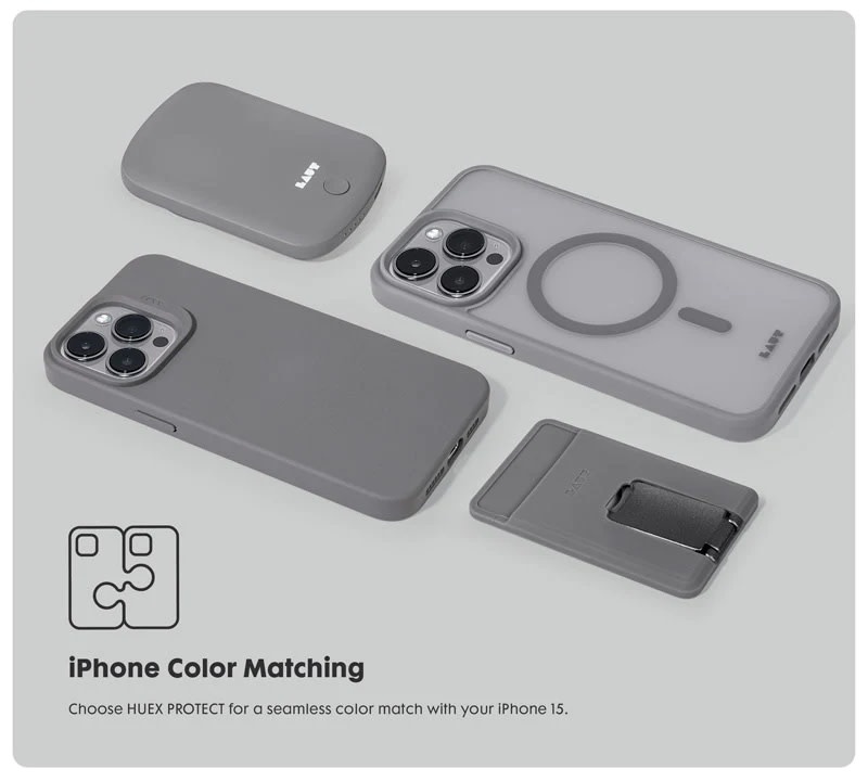 LAUT Huex Protect MagSafe Case for iPhone 14 Plus /15 Plus - Black