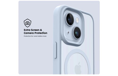 LAUT Huex Protect MagSafe Case for iPhone 14 Plus /15 Plus - Light Blue