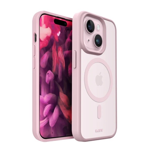 LAUT Huex Protect MagSafe Case for iPhone 14 Plus /15 Plus - Pink
