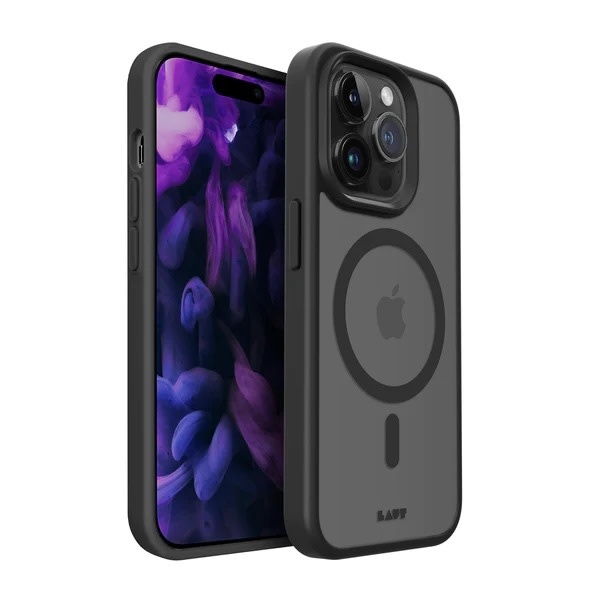 LAUT Huex Protect MagSafe Case for iPhone 15 Pro Max - Black