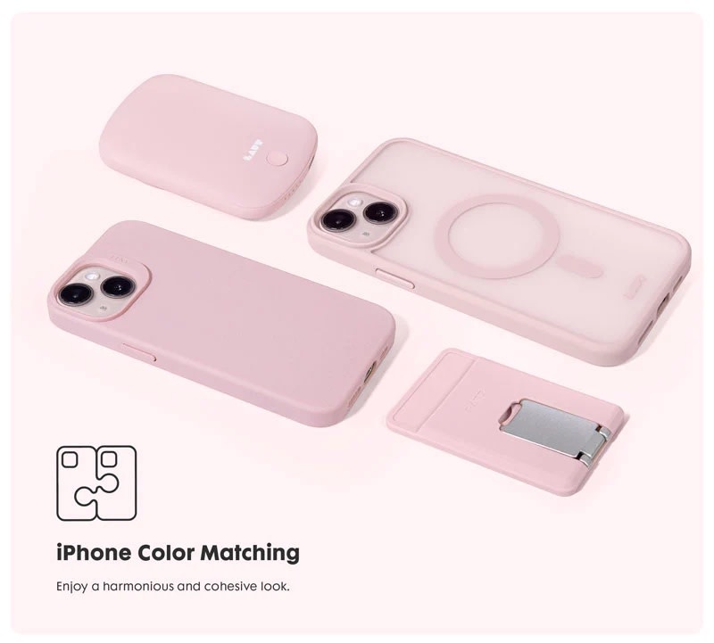 LAUT Huex Slim MagSafe Case for iPhone 14  Plus /15 Plus - Pink
