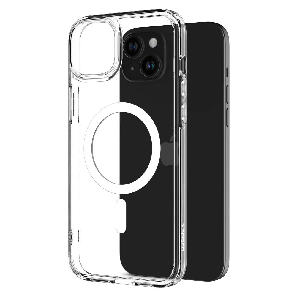 Spigen Crystal Hybrid MagSafe Case for iPhone 13/14 / iPhone 15 - White/Clear