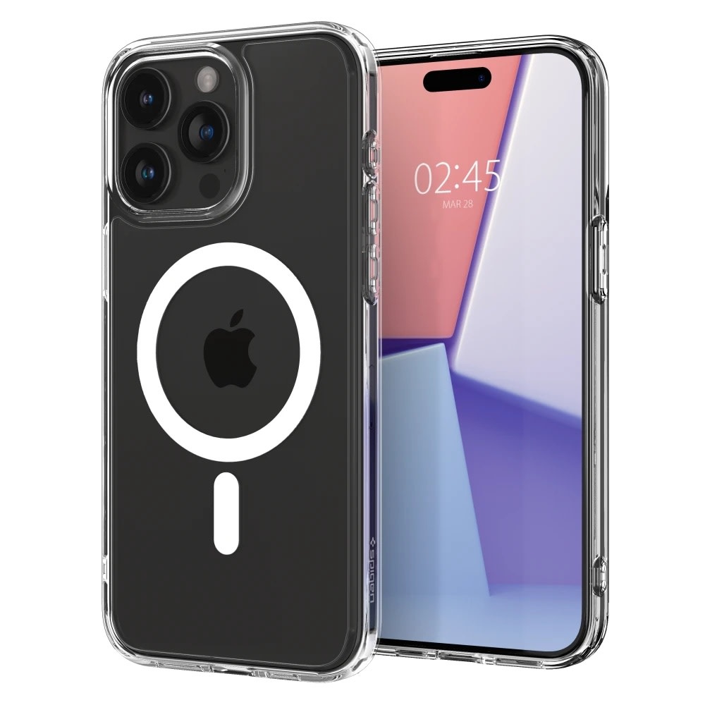 Spigen Crystal Hybrid MagSafe Case for iPhone 15 Pro Max - White/Clear