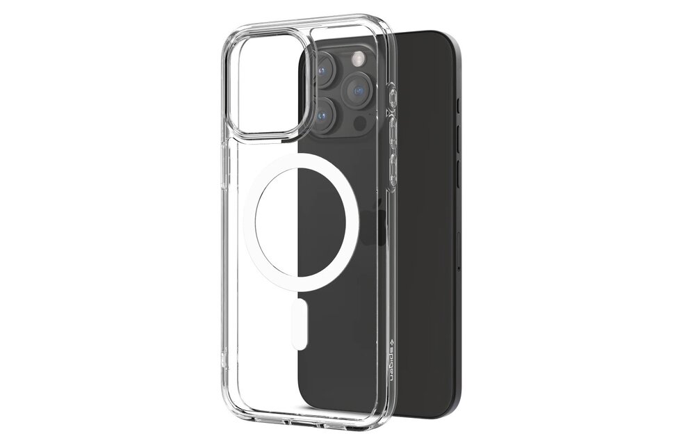 Spigen Crystal Hybrid MagSafe Case for iPhone 15 Pro Max - White/Clear