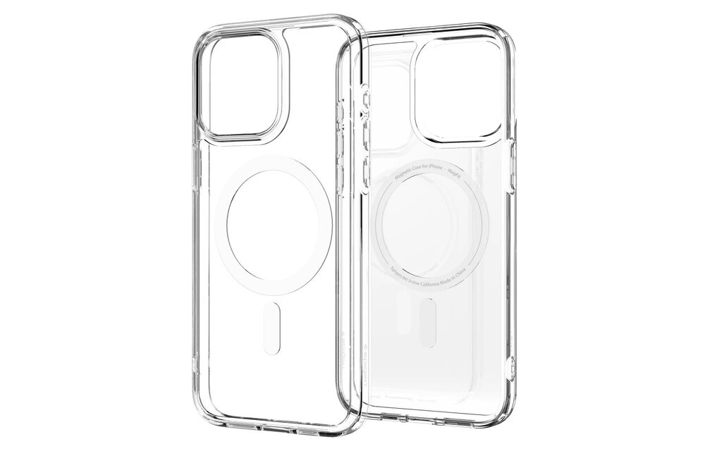 Spigen Crystal Hybrid MagSafe Case for iPhone 15 Pro Max - White/Clear