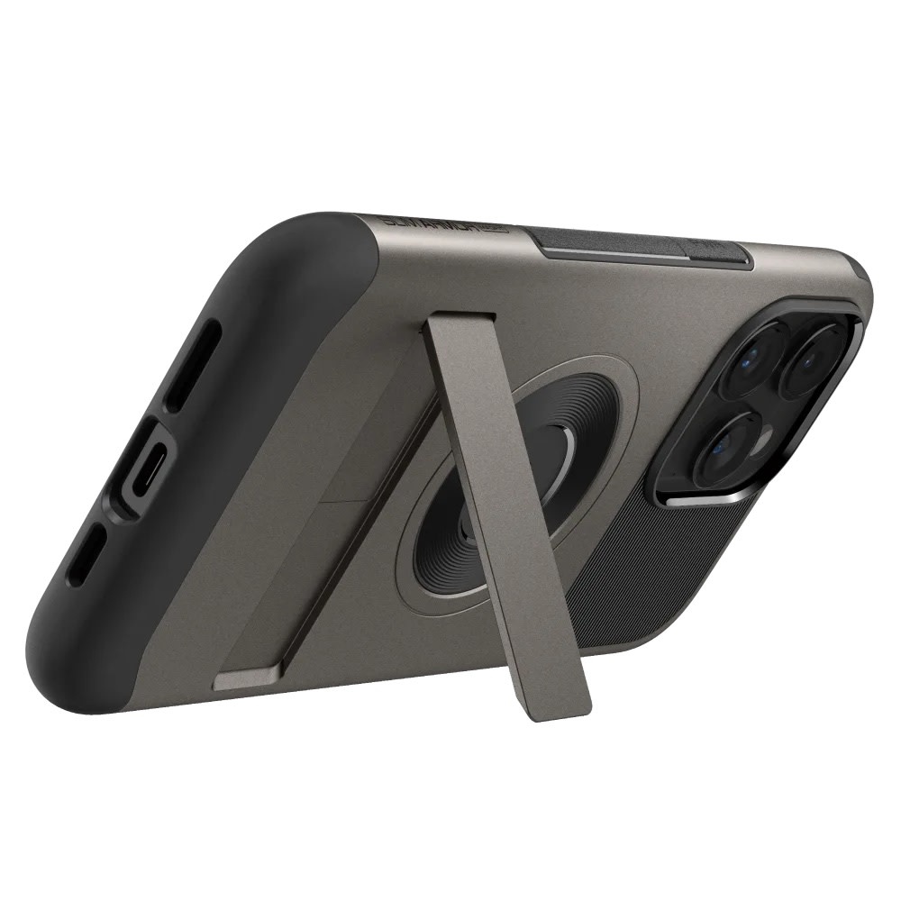 Spigen Slim Armor Kickstand MagSafe Case for iPhone 15 Pro - Gunmetal
