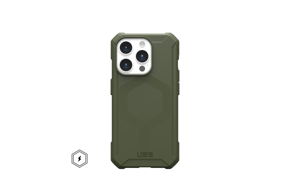 UAG Essential Armor MagSafe Case for iPhone 15 Pro - Olive Drab